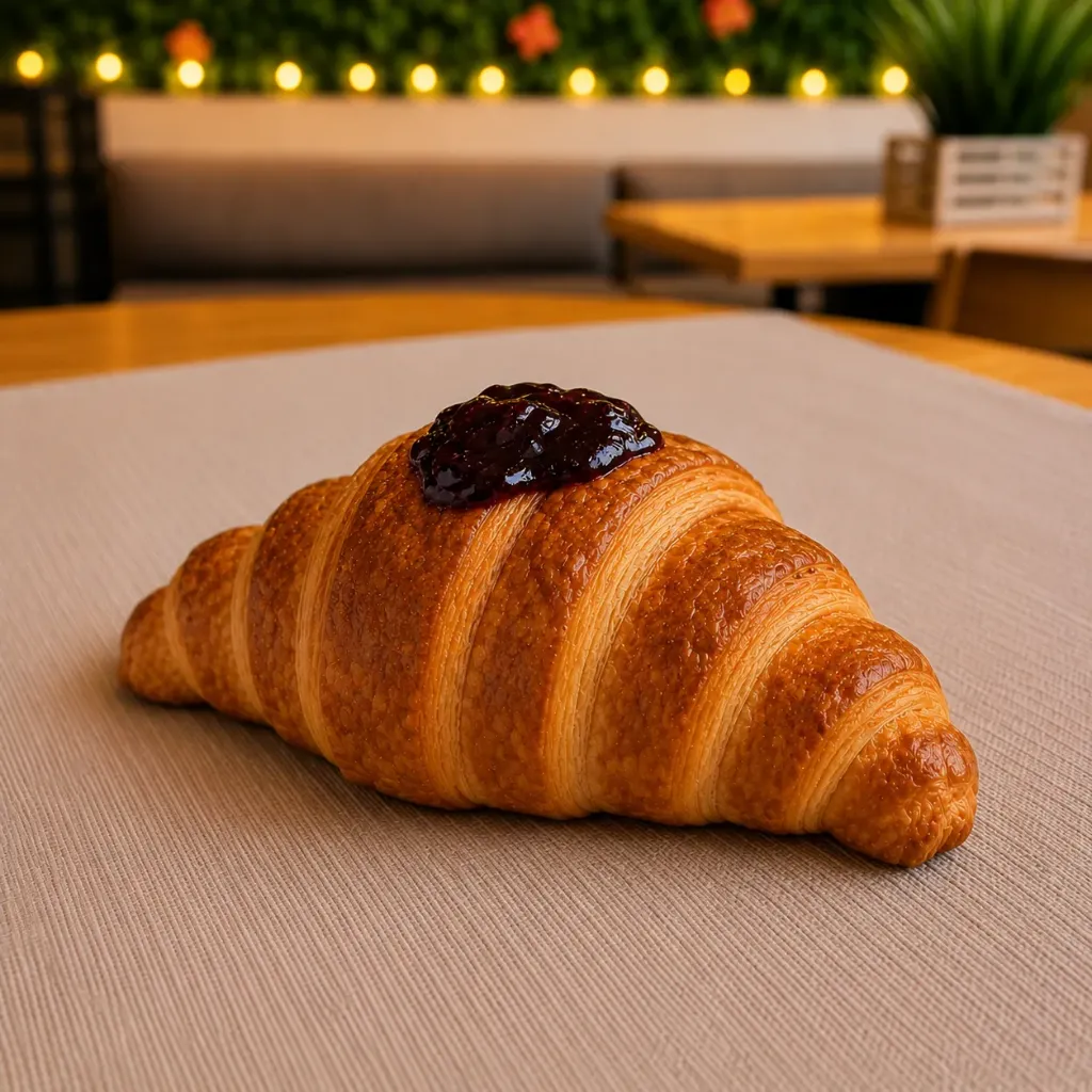 Brioche Senatore Cappelli con marmellata di mirtilli